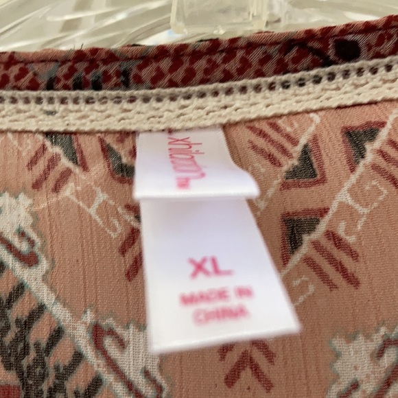 FINAL MARKDOWN Xhilaration open front boho style coverup (XL) - Picture 4 of 6